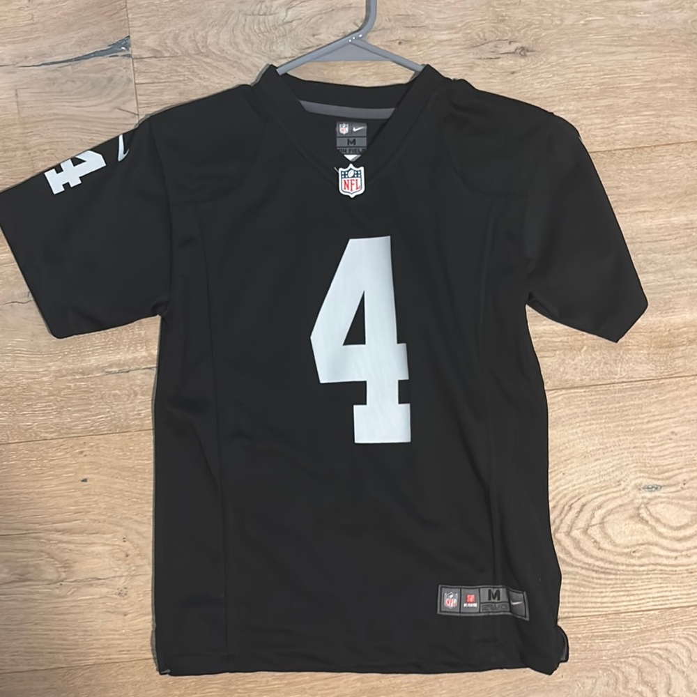 NFL Black Jersey Number 4 Athletic Top